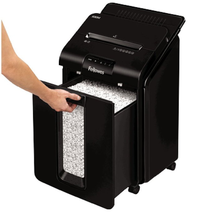 Fellowes AutoMax 100M Destructora de Papel Microcorte Negra